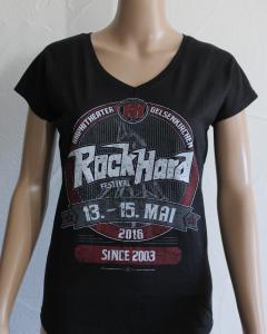 Metal Attack Merch Shop - Rock Hard Festival 2019 - Girlie Shirt Skull Spitze Langarm